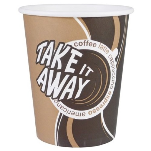 Стакан ГН 250 мл (d-80 мм) бумажный Take away (50/1000 шт.) ЛигаПак в Екатеринбург — Uralhoz.ru