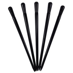 Пики пласт. Булава ЧЕРНАЯ 85 мм (400 шт.) в ПЛАСТ.КОРОБОЧКЕ (1/20 шт.)