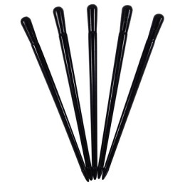 Пики пласт. Булава ЧЕРНАЯ 85 мм (400 шт.) в ПЛАСТ.КОРОБОЧКЕ (1/20 шт.)