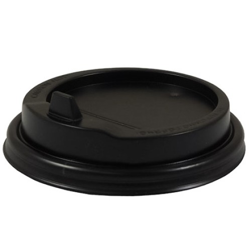 Крышка для стакана (d-90 мм) закрытый питейник ЧЕРНАЯ ИМПЭКС (100/1000 шт.) в Екатеринбург — Uralhoz.ru