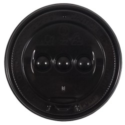 Крышка для стакана (d-90 мм) закрытый питейник ЧЕРНАЯ Ц-У (100/1000 шт.) ПКР-90-З