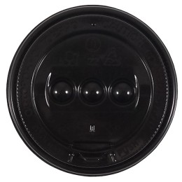 Крышка для стакана (d-90 мм) закрытый питейник ЧЕРНАЯ Ц-У (100/1000 шт.) ПКР-90-З