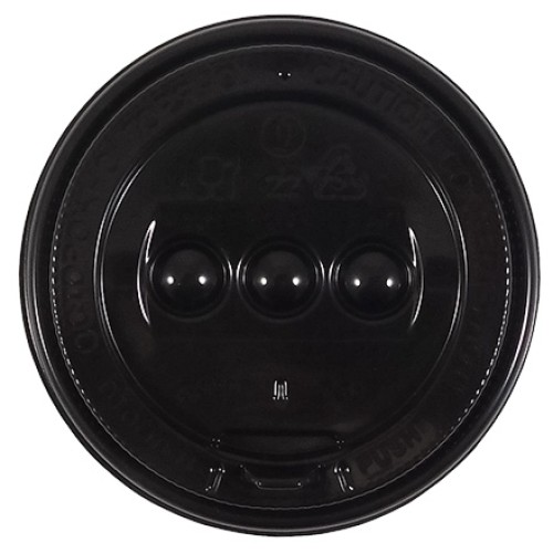 Крышка для стакана (d-90 мм) закрытый питейник ЧЕРНАЯ Ц-У (100/1000 шт.) ПКР-90-З в Екатеринбург — Uralhoz.ru