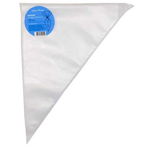 Мешок кондитерский одноразовый H=25 (30 мкм) AleksParks прозр. в пласте (100 шт.) (1/40 шт.) P25-100 в Екатеринбург — Uralhoz.ru