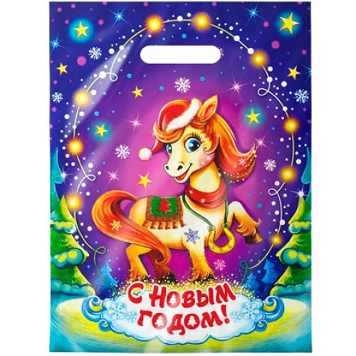 Пакет с прорубной ручкой ПВД 30х40 (35 мкм) Бурка (50/1000 шт.) Интерпак СИМВОЛ ГОДА в Екатеринбург — Uralhoz.ru