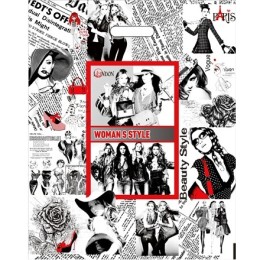 Пакет с прорубной ручкой ПВД 40х50 (80 мкм) Индустрия моды (50/500 шт.) Интерпак