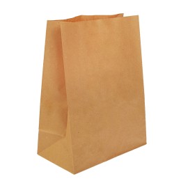 Пакет бумажный с прямоугольным дном 220х120х290 крафт 50 г (1000 шт.) 108-050