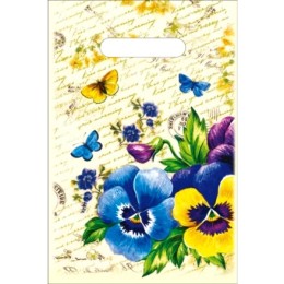 Пакет с прорубной ручкой ПВД 20х30 (30 мкм) Глори (100/2000 шт.) Интерпак