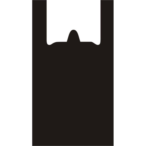 Пакет-майка ПНД 24+12х45 (12 мкм) черная Солпласт (100/3000 шт.) в Екатеринбург — Uralhoz.ru