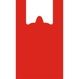 Пакет-майка ПНД 30+16х55 (17 мкм) красная Солпласт (100/1000 шт.)