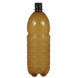 Бутылка  ПЭТ 1,0 л (коричневая) (100 шт.) Вымпел
