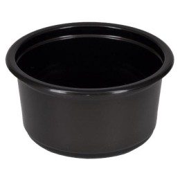 К-115-350 мл (PP) Дно круглое черное (D-115, H-58,6 мм) ПолиЭР (50/500 шт.)