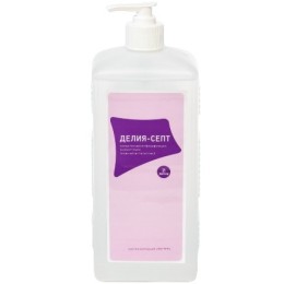 Мыло жидкое 1,0 л антибак. бальзам Делия-Септ с дозатором (1/10 шт.) ЧестныйЗнак