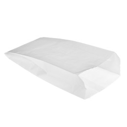 Пакет бумажный 250х140+60 белый жиростойкий (100/2500 шт.) 108-006