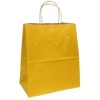 Пакет бумажный с кручеными ручками 220х120х250  80 г с печатью Yellow (25/250 шт.) 111606 в Екатеринбург — Uralhoz.ru