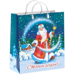 Пакет мягкий пластик 23х27 (150 мкм) Сияние ночи лам. (10/40 шт.) Интерпак