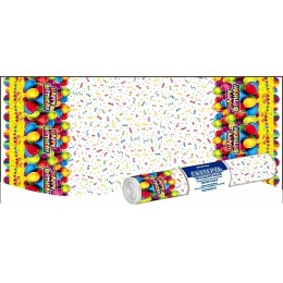 Скатерть в рулоне ПВД 120х160 (35 мкм) День рождения (5 шт.) (1/25 шт.) Интерпак