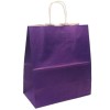 Пакет бумажный с кручеными ручками 220х120х250  80 г с печатью Dark Violet (25/250 шт.) 111804 в Екатеринбург — Uralhoz.ru