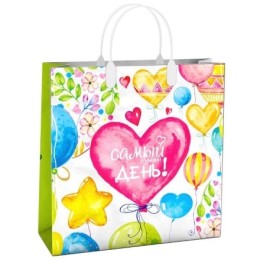 Пакет мягкий пластик 30х30 (150 мкм) Яркий лам. (10/40 шт.) Интерпак