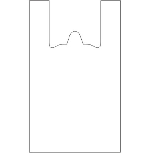 Пакет-майка ПНД 24+12х45 (10 мкм) белая СОЮЗ ПАКЕТ (100/2000 шт.) в Екатеринбург — Uralhoz.ru