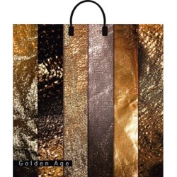 Пакет с пластиковой ручкой ПВД 40х44 (100 мкм) Золотой век лам. (10/100 шт.) Интерпак