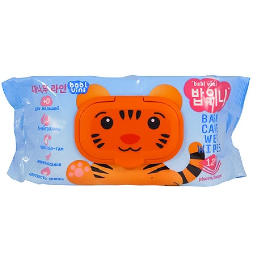 Салфетки влажные(120 шт.) BablUini Bamboo Тигр с крышкой (1/10 шт.) BUTig-120 в Екатеринбург — Uralhoz.ru