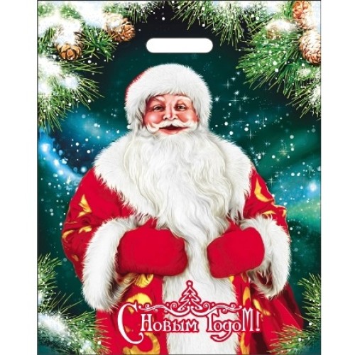 Пакет с прорубной ручкой ПВД 38х47 (60 мкм) Любимый дед лам. (50/500 шт.) Интерпак в Екатеринбург — Uralhoz.ru