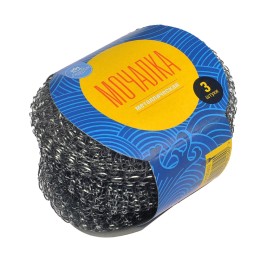 Губка металлическая  (3 шт.) Аквамаг (1/180 шт.) СП-012