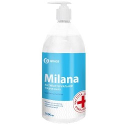 Мыло жидкое 1,0 л антибакт. Milana с дозатором GRASS (1/6 шт.) 125435
