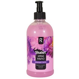 Мыло жидкое 0,5 л КРЕМ с дозатором SHALET Нежный пион (1/9 шт.) РК 3515