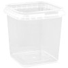 Контейнер квадратный  280 мл КУБ упорное кольцо+конт.замок (77х77х81) Перинт (496 шт.) б/к в Екатеринбург — Uralhoz.ru
