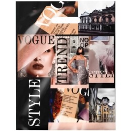 Пакет с прорубной ручкой ПВД 31х40 (60 мкм) Тренд (50/500 шт.) Интерпак