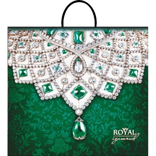 Пакет с пластиковой ручкой ПВД 38х35 (90 мкм) Изумруд лам. (10/100 шт.) Интерпак в Екатеринбург — Uralhoz.ru