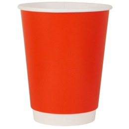 Стакан ГН 350 мл (d-90 мм) бумажный, 2-х сл. Красный (25/400 шт.) ViRiDo