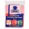 Салфетка вискозная 30х35 (3 шт.) Стандарт Textop розовые (1/150 шт.) в Екатеринбург — Uralhoz.ru