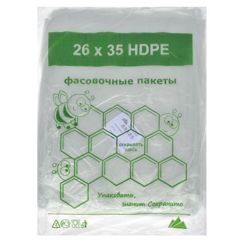 Пакет фасовочный ПНД 26х35 (М) Пчелки (1/10 упак.) в Екатеринбург — Uralhoz.ru