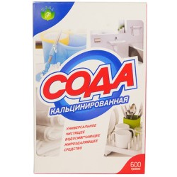 Сода кальцинированная 600 г (карт. коробка) Флора (1/24 шт.)