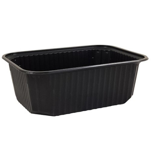 Плоское Дно контейнера 1000 г (186х132х64) BRO PACK (100/500 шт.) ЧЕРНОЕ в Екатеринбург — Uralhoz.ru