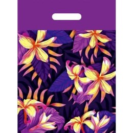 Пакет с прорубной ручкой ПВД 30х40 (50 мкм) Бразильская ночь (50/1000 шт.) Интерпак