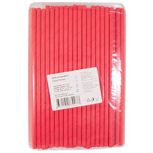 Трубочки бумажные (6х197мм) розовые (200 шт.) Gratias (1/40 упак.) АКЦИЯ в Екатеринбург — Uralhoz.ru