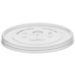Крышка для стакана (d-90 мм) плоская с отверстием прозрачная ВЗЛП (50/1000 шт.) 3007п