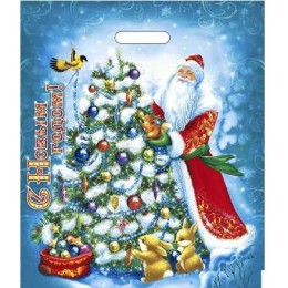 Пакет с прорубной ручкой ПВД 40х47 (45 мкм) Мороз Иванович (50/500 шт.) Интерпак