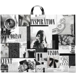 Пакет с петлевой ручкой ПВД 71х55 (90 мкм) Альманах (25/200 шт.) Интерпак