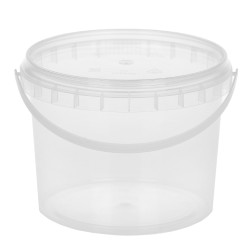 Ведро БЕЗ крышки 0,55 л (неокр) Перинт (300 шт.) с ручкой