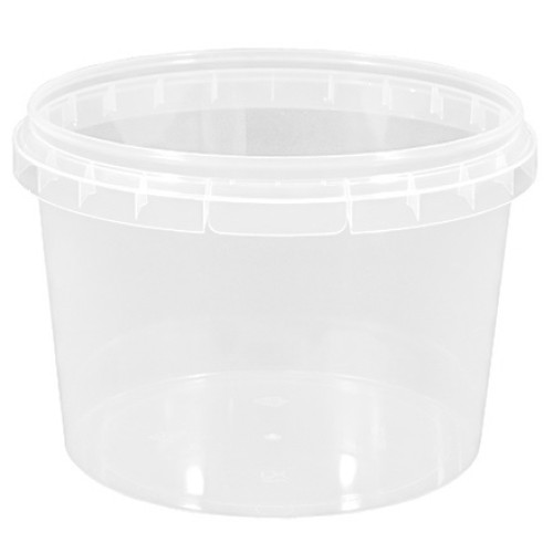 Контейнер круглый 565 мл (Н-82 D-115) упорное кольцо+конт.замок (240 шт.) Перинт б/к в Екатеринбург — Uralhoz.ru