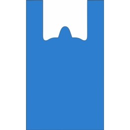 Пакет-майка ПНД 24+12х45 (10 мкм) синяя Солпласт (100/3000 шт.) арт.205С