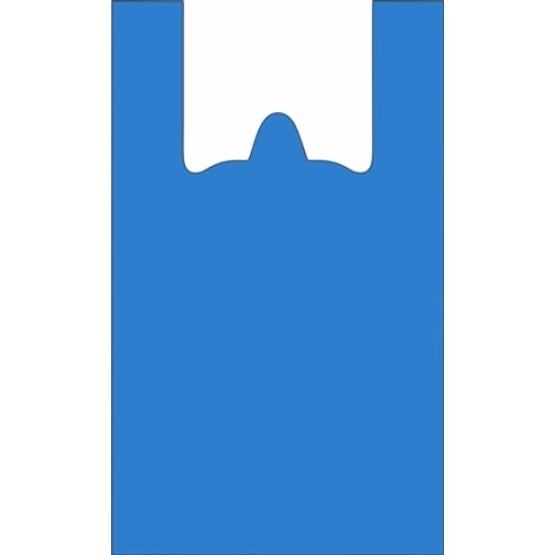 Пакет-майка ПНД 24+12х45 (10 мкм) синяя Солпласт (100/3000 шт.) арт.205С в Екатеринбург — Uralhoz.ru