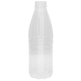 Бутылка  ПЭТ 1,0 л (бесцветная) молочная (D-3,8 см) (50 шт.) Италия