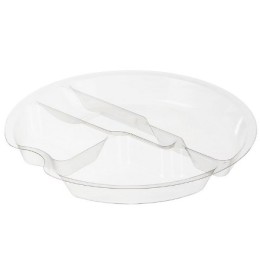 Емкость СКП-100С3 ПЭТ Менажница к контейнеру СК прозрачная (900 шт.) Комус 1605772