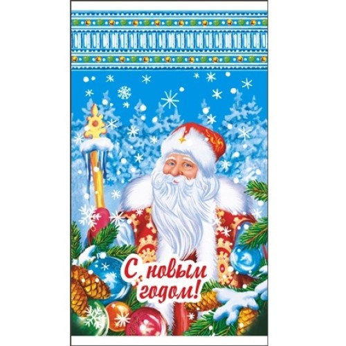 Пакет подарочный 20х35 Мороз (100/2000 шт.) Интерпак в Екатеринбург — Uralhoz.ru